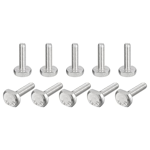 Csavarok |   T-Slot Csavarok, 20 db M6X25 mm T Slot Drop-In Stud Csúszó Csavarok 304 Rozsdamentes Acél T Alakú Csavarok T Sínekhez Csavarok Csavarok