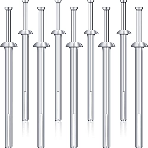 Horgonyok |   100 db 1/4″ x 3″ nehéz teherbírású szögmeghajtó dübelek, rozsdamentes meghajtócsavarok, cinkbevonatú dübelek fém, acél, alumínium sarkokhoz, fa és betonhoz, kalapácsos rögzítő készlet Horgonyok Horgonyok