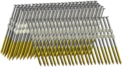 Körmök |   21 fokos keretező szögek 1000 darab, 3,0″ x 0,12″ gyűrűs szár, teljes kerek fej, forró horganyzott, vegyes méret, pneumatikus elektromos 20-22 fokos keretező szögbelövőhöz Körmök Körmök