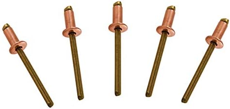 Rögzítők |   Réz Pop Rögzítők 1/8 Átmérőjű Sárgaréz Mandrel Vak Rögzítők Dóm Fej 4-2 (1/8″ Átmérő X 1/8″ Fogás)(1/8″ Átmérő X .63-.125 Fogási Tartomány) Mennyiség 1 Rögzítők Rögzítők