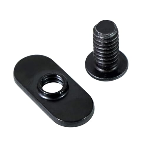 T-anyák |   1/4″-2 Középre Húzódó Gazdasági T-Nut T Slot Sínekhez 1/4″-2 X 1/2″ Csavarral, Alkalmas 1 Sorozatú Vagy 1.” Alap Alumínium Extrúzióhoz, 2 Csomag (Fekete) Rögzítők T-anyák