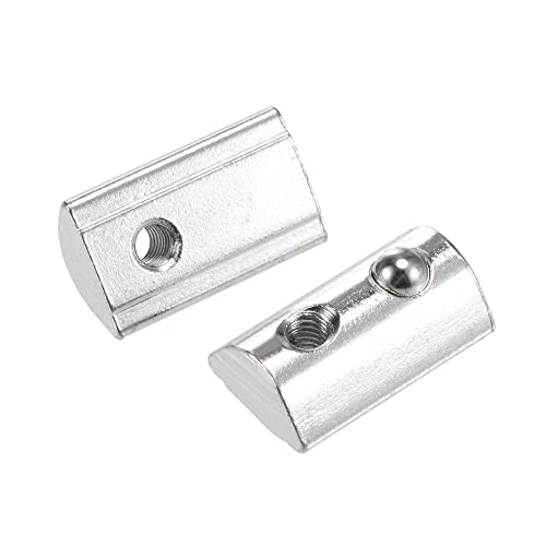 T-anyák |   M4 T Slot Anyák Rugós T-Nut Golyóval Szénacélból 4040 Sorozatú Alumínium Extrudált Profil Sínekhez 8 mm-es Részel 12 Db Rögzítők T-anyák