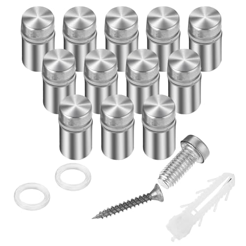 Térközök és támaszok |   12 darabos jel standoff csavar készlet, 1/2 X 3/4 hüvelykes hirdetési csavarok, rozsdamentes acél falstandoff tartók, távtartók és standoffok üveg akril jelekhez, szög tartó Rögzítők Térközök és támaszok
