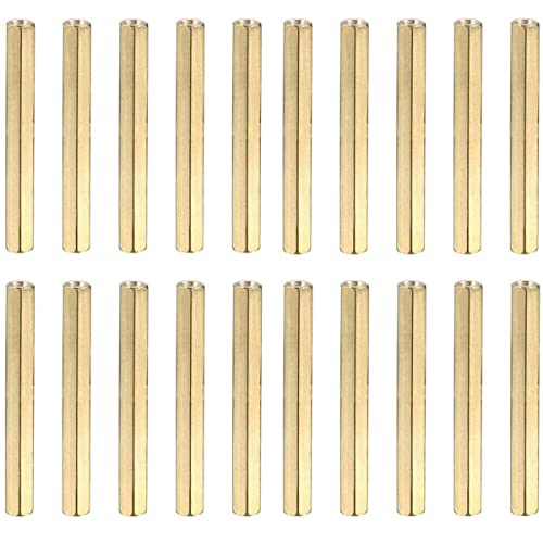 Térközök és támaszok |   Női-Női Menetes Térköz Csavarok Sárgaréz Hex Standoff M4 X 5Mm PCB Pillér Dronokhoz, Quadcopterekhez, Számítógépekhez és Áramkörökhöz, 2 Darabos Csomag Rögzítők Térközök és támaszok