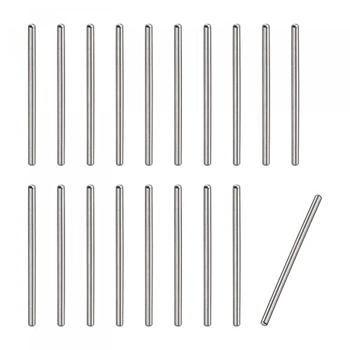 Tűk |   1X20Mm Dowel Pins, 20Db 304 Rozsdamentes Acél Kerek Fejű Lapított Végű Dowel Pin, Fekvőágy Csapok, Polc Tüskék, Polcok Támogatása, Rögzítő Elekmente Rögzítők Tűk